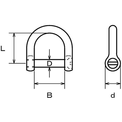 水本 ステンレス マイクロワイド沈みシャックル 呼