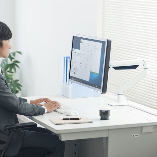 SANWA 高耐荷重水平垂直多関節液晶モニタアーム