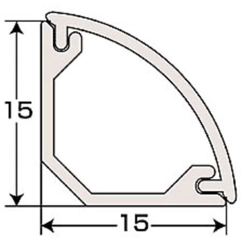 SANWA ケーブルカバー(コーナー、木目)