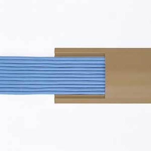 SANWA ケーブルカバー(ライトブラウン)