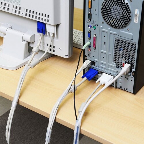 SANWA ケーブルタイ(スパイラル・ホワイト)