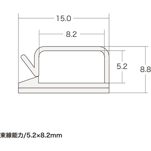 SANWA 電源コードホルダー(2P用)