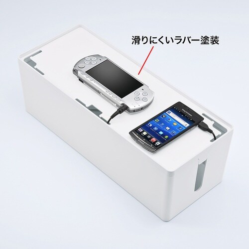 SANWA ケーブル&タップ収納ボックス
