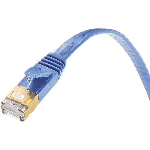 SANWA カテゴリ7フラットLANケーブル ブル