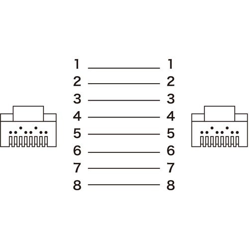 SANWA カテゴリ6ALANケーブル