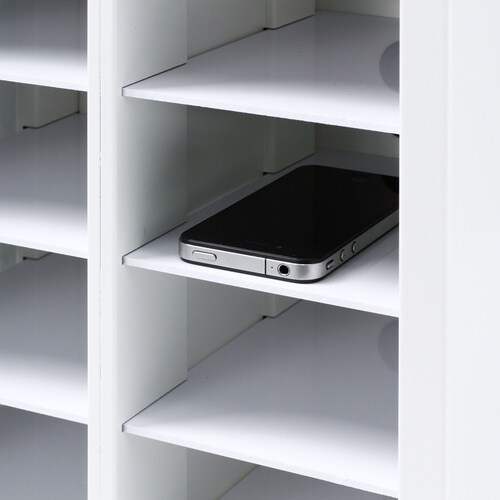 SANWA スマートフォン・小型機器収納保管庫