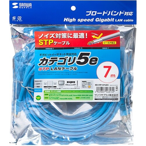 SANWA STPエンハンスドカテゴリ5ケーブル