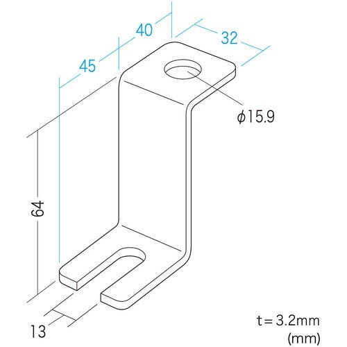SANWA 床固定金具(H700mm用、4個)