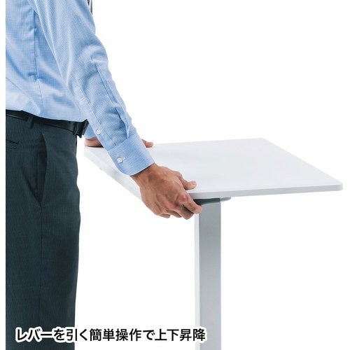 SANWA パーソナルガス昇降デスク 620×43