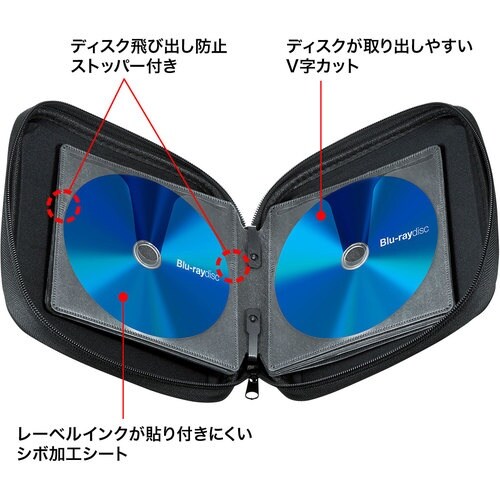 SANWA ブルーレイディスク対応セミハードケース