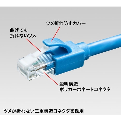 SANWA カテゴリ6ALANケーブル