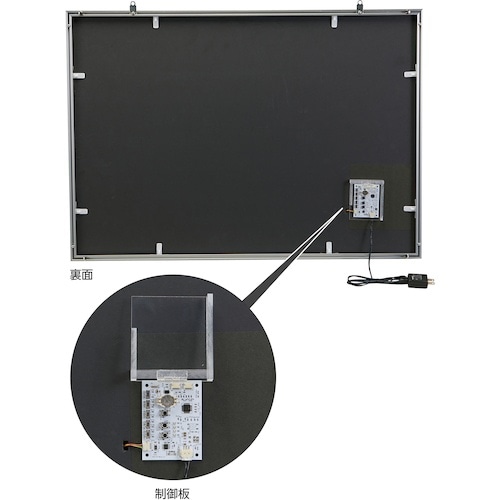 緑十字 LED無災害記録表 LED色:白/緑 自動