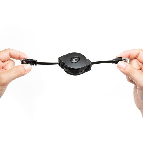 SANWA 自動巻取りLANケーブル