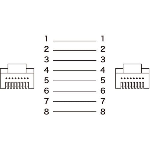 SANWA カテゴリ6AフラットLANケーブル
