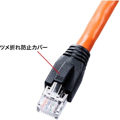 SANWA 巻取り延長CAT7LANケーブル
