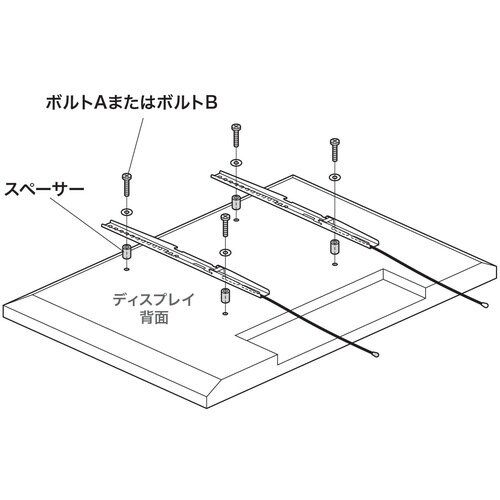 SANWA ディスプレイ取付け用スペーサー、ボルト