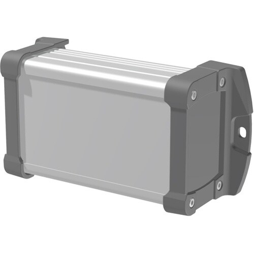 タカチ フランジ足付 防水アルミケース シルバー/