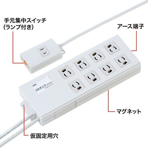 SANWA 抜け止めタップ