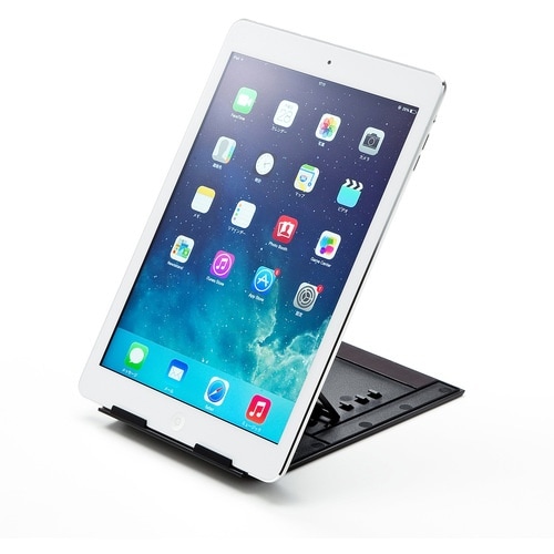 SANWA モバイルタブレットスタンド(ブラック)