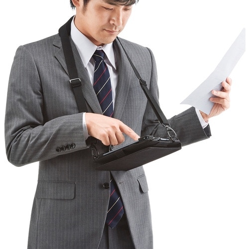 SANWA ショルダーベルト付き7ー8型タブレット