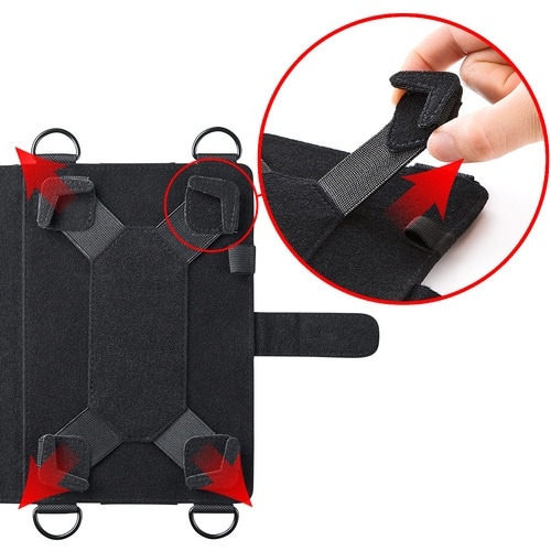 SANWA ショルダーベルト付き7ー8型タブレット