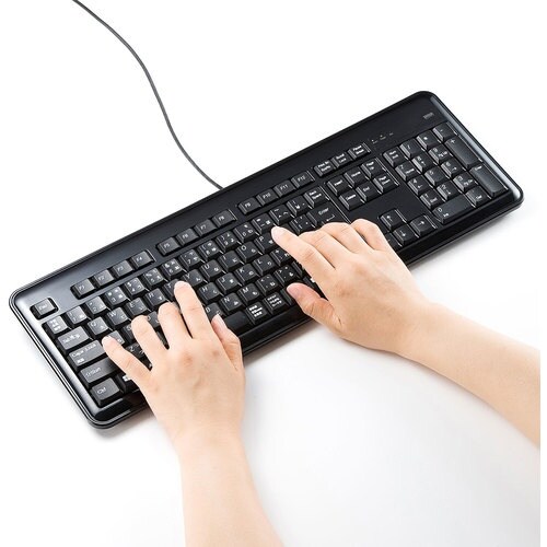 SANWA USBハブ付キーボード