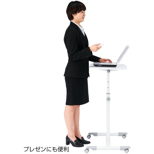SANWA ノートパソコンデスク(白)