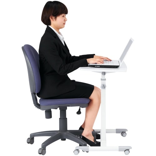 SANWA ノートパソコンデスク(白)