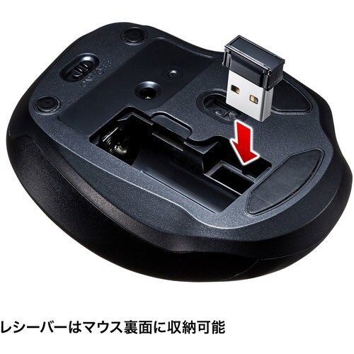 SANWA ワイヤレスブルーLEDマウス