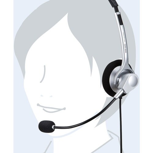 SANWA 4極対応ヘッドセット