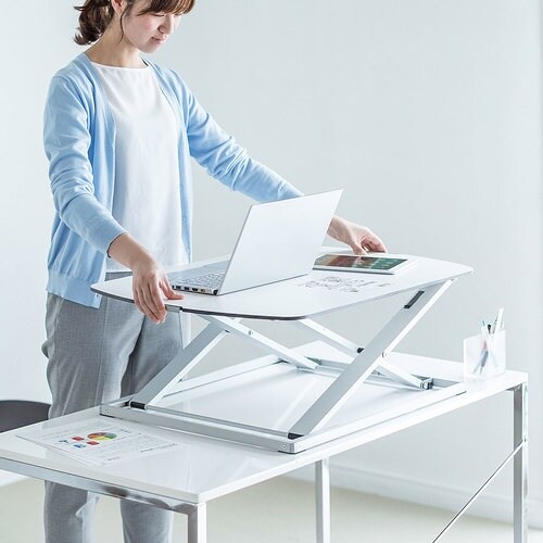 SANWA エルゴノミクスリフトアップデスク