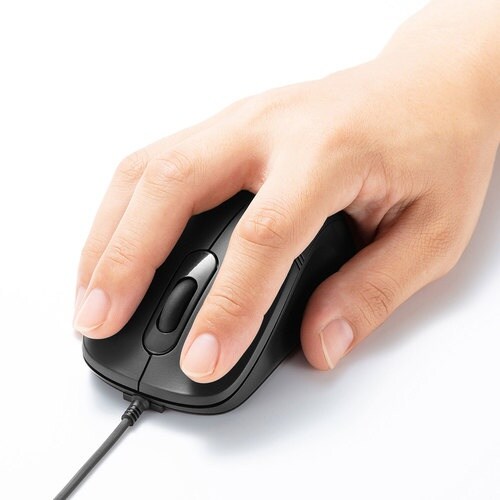 SANWA 有線ブルーLEDマウス