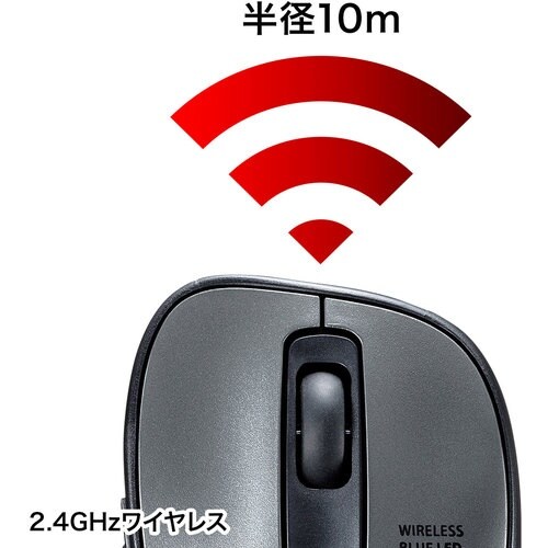 SANWA ワイヤレスブルーLEDマウス