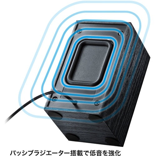SANWA USBスピーカー(ブラック)