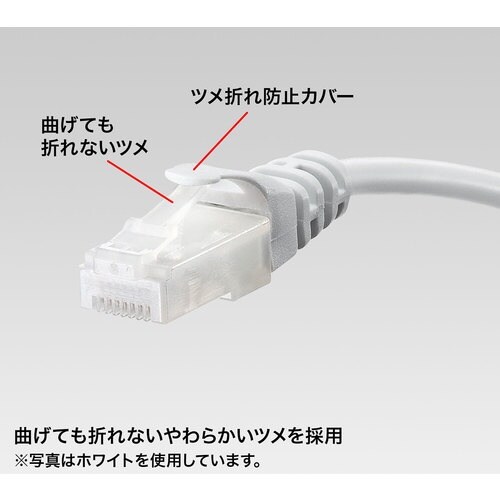 SANWA ツメ折れ防止CAT5eLANケーブル