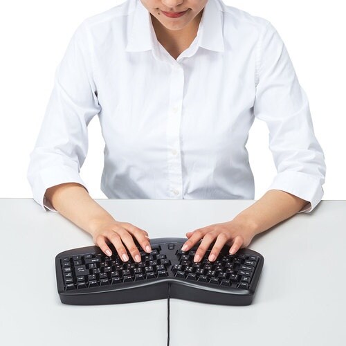 SANWA エルゴノミクスキーボード