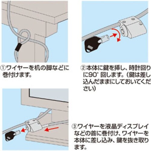 SANWA 液晶ディスプレイセキュリティ