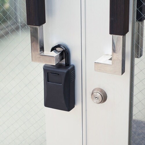 SANWA セキュリティ鍵収納ボックス(シャッター