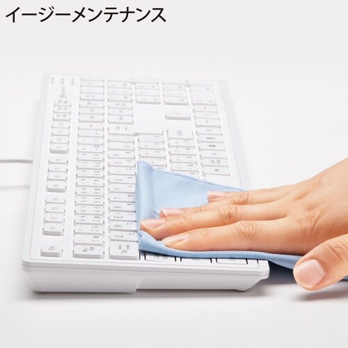 SANWA スリムキーボード(ホワイト)