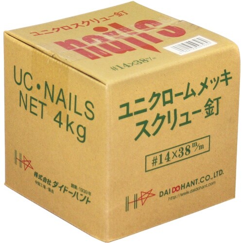 DAIDOHANT ユニクロスクリュー釘 2.1x