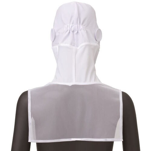 サンペックス ロングフード 衛生帽子 ホワイト S