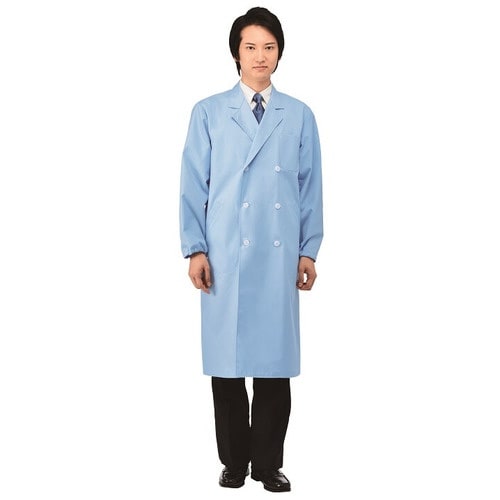 サンペックス 男子W診察衣 サックス