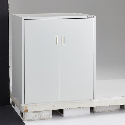 TRUSCO コック付きポリ扁平缶保管庫 コンペイ