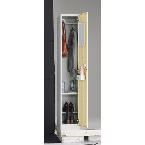 TRUSCO 女性用1人用ロッカー ライトグレー