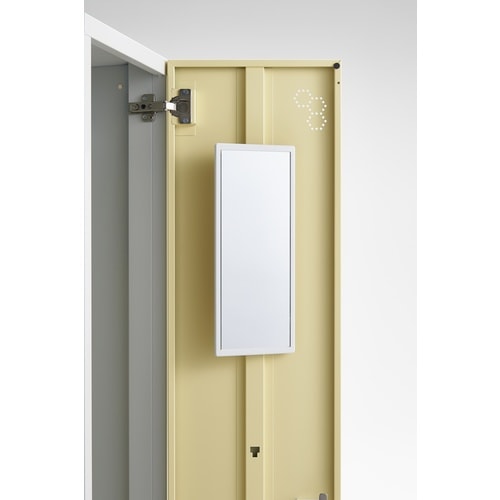 TRUSCO 女性用1人用ロッカー クリームイエロ