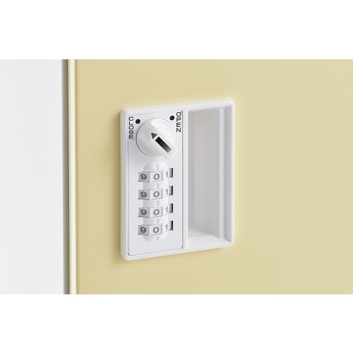 TRUSCO 女性用1人用ロッカー クリームイエロ