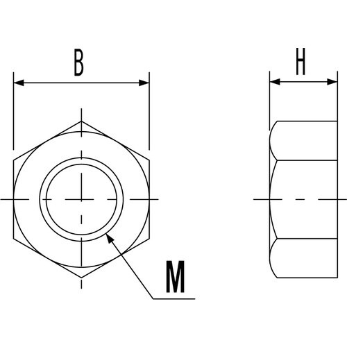 ケミカルスクリュー 六角ナット (1種・ガラス繊維