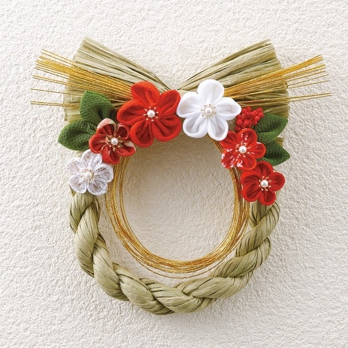 CLOVER つまみ細工プレート丸ひだつまみS