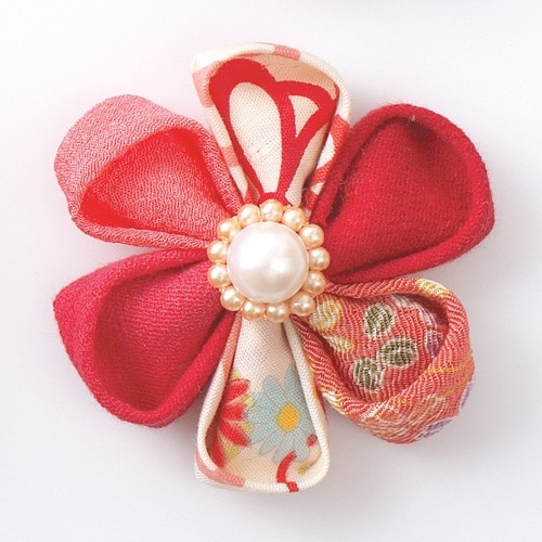 CLOVER つまみ細工プレート丸つまみS