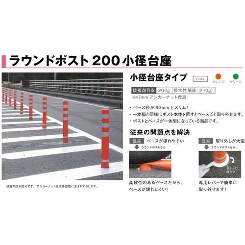 グリーンクロス ラウンドポスト 93台座 小径台座